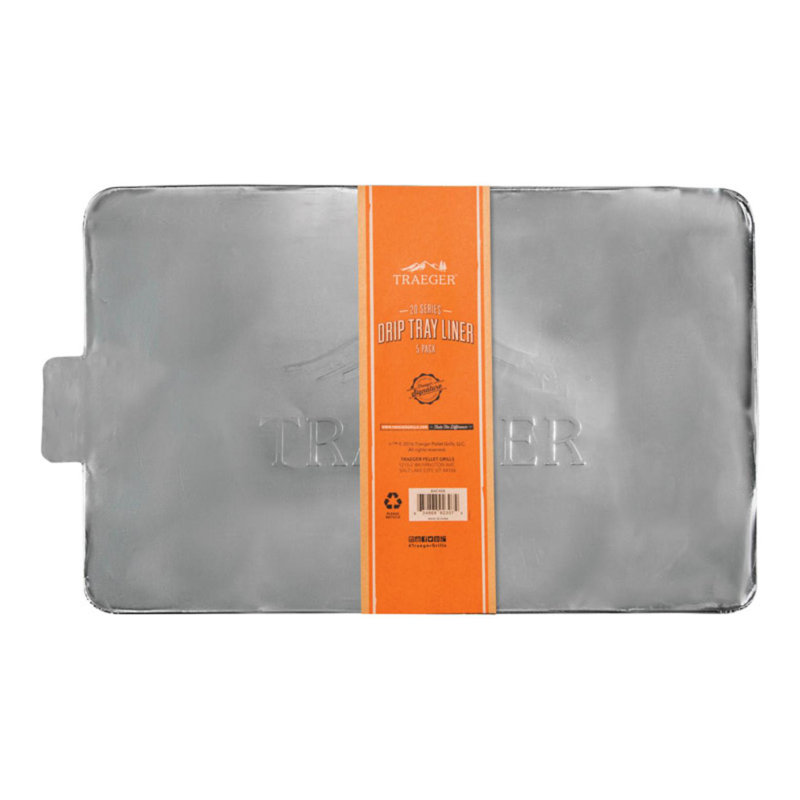 Traeger Aluminum Drip Pan Liner For Pellet Grills 19.6 In. L X 12.6 In